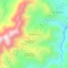 Mapa topográfico San José Aocotzota, altitude, relevo