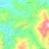 Mapa topográfico Champona, altitude, relevo