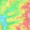 Mapa topográfico Le Pré Cantrez, altitude, relevo