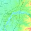 Mapa topográfico Bustos, altitude, relevo