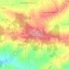 Mapa topográfico Castelhanas, altitude, relevo