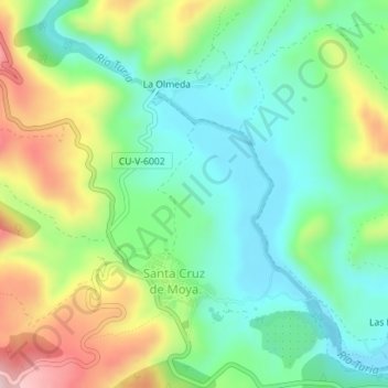 Mapa topográfico Mirador, altitude, relevo