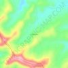Mapa topográfico Colônia Nova, altitude, relevo
