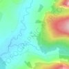 Mapa topográfico Knockaun, altitude, relevo