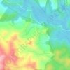 Mapa topográfico La Piedra Amarilla, altitude, relevo