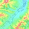 Mapa topográfico San Martino in Pedriolo, altitude, relevo