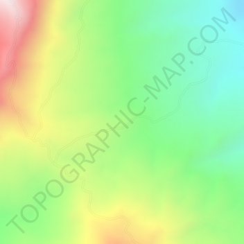 Mapa topográfico Centenario, altitude, relevo