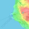 Mapa topográfico Rønne, altitude, relevo