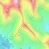 Mapa topográfico Mount Arethusa, altitude, relevo