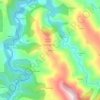 Mapa topográfico Drada, altitude, relevo