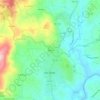 Mapa topográfico Monte, altitude, relevo
