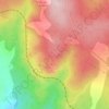 Mapa topográfico El Valladal, altitude, relevo