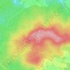 Mapa topográfico Mont Pagnotte, altitude, relevo