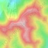 Mapa topográfico Pico del Lobo, altitude, relevo