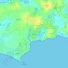 Mapa topográfico Tréhervé, altitude, relevo