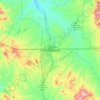 Mapa topográfico Heroica Nogales, altitude, relevo