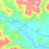 Mapa topográfico Piñango, altitude, relevo