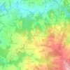 Mapa topográfico Les Charriers, altitude, relevo