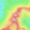Mapa topográfico Aiguille Centrale d'Arves, altitude, relevo
