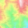 Mapa topográfico Al Juhrah, altitude, relevo