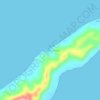 Mapa topográfico Adodo Fordata, altitude, relevo