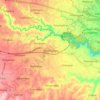 Mapa topográfico Manonjaya, altitude, relevo