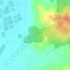 Mapa topográfico Bois de Lion, altitude, relevo