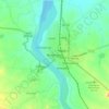 Mapa topográfico Medininagar, altitude, relevo