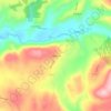 Mapa topográfico Chaquihuán, altitude, relevo