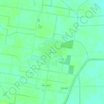 Mapa topográfico Lasara, altitude, relevo