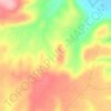 Mapa topográfico La Jarosa, altitude, relevo