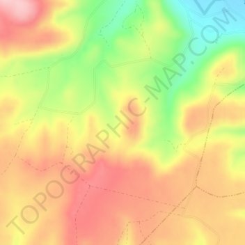 Mapa topográfico La Jarosa, altitude, relevo