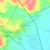 Mapa topográfico San José Chiapa, altitude, relevo
