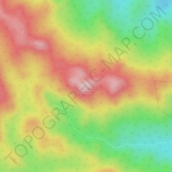 Mapa topográfico Sierra Alta de Agabama, altitude, relevo