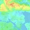 Mapa topográfico Lande Vallée, altitude, relevo