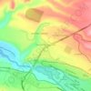 Mapa topográfico Carretera Panamericana Sur, altitude, relevo