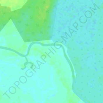 Mapa topográfico Puerto Cupalén, altitude, relevo
