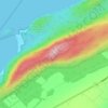 Mapa topográfico Pic Champlain, altitude, relevo