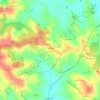 Mapa topográfico Berry, altitude, relevo