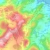 Mapa topográfico Gomesende, altitude, relevo