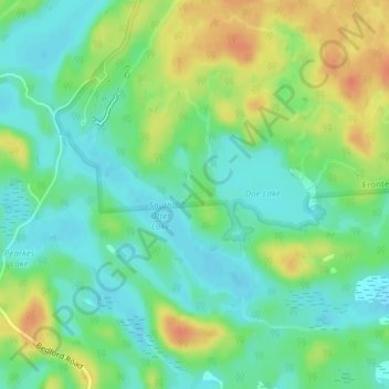 Mapa topográfico Frontenac Provincial Park, altitude, relevo