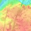 Mapa topográfico La Liborie, altitude, relevo