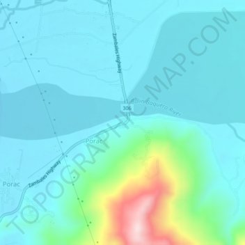 Mapa topográfico Panan, altitude, relevo