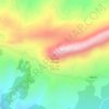 Mapa topográfico Djebel Zalagh, altitude, relevo