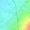Mapa topográfico Sungai Sapih, altitude, relevo