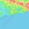 Mapa topográfico St Leonards, altitude, relevo