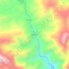 Mapa topográfico Agua Fría, altitude, relevo