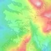 Mapa topográfico Passo Rolle, altitude, relevo