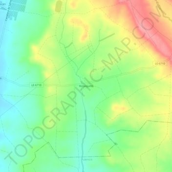 Mapa topográfico Riosequillo, altitude, relevo