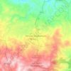 Mapa topográfico San Juan Sacatepéquez, altitude, relevo